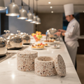 Stone Terrazzo Containers 40ml for Buffet Service (Pack of 2)