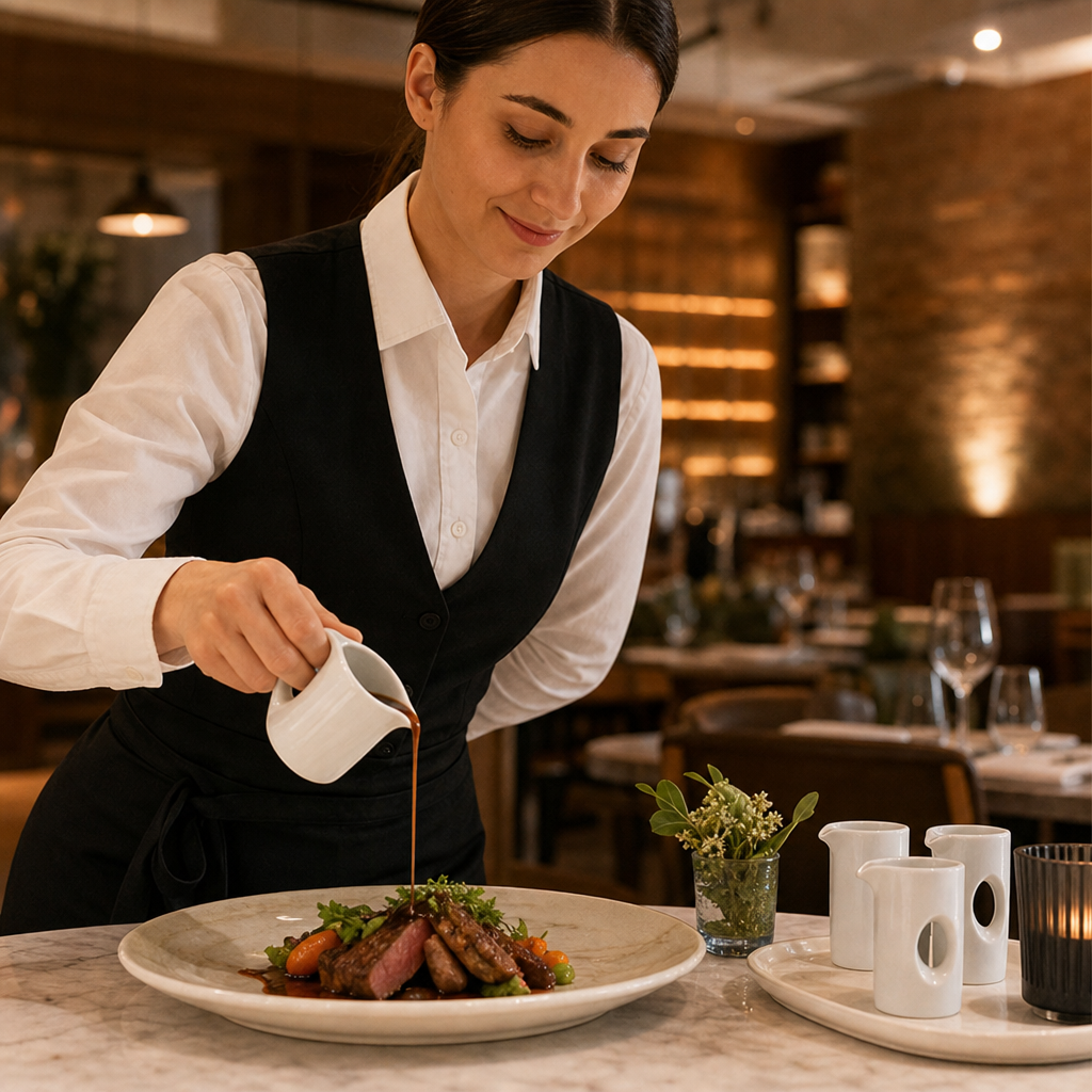 Porcelain Small Jugs 85ml for Event Dining (Pack of 4)
