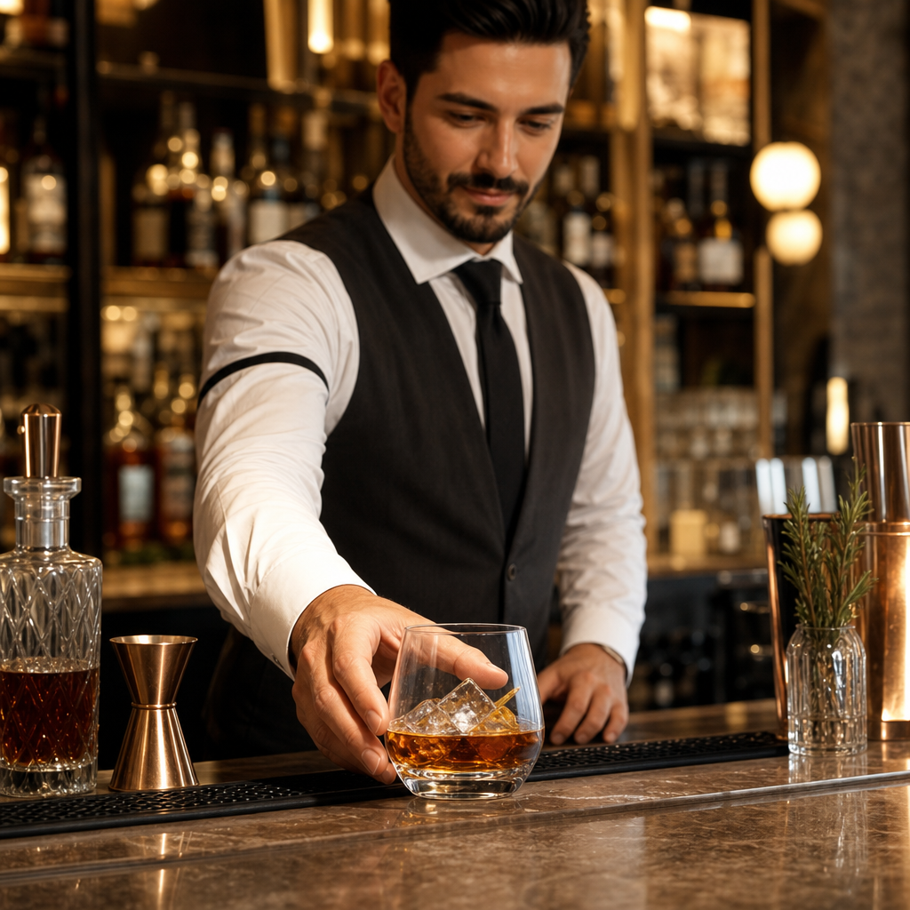 Crystal Glass Whisky Tumblers 350ml for Bars & Pubs (Pack of 6)