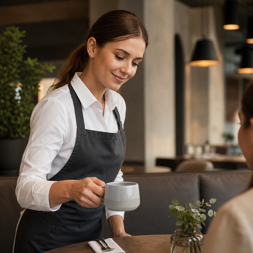 Vitrified Stoneware Coffee Cups 325ml for Cafés & Restaurants (Pack of 24)