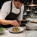 Coupe Plates 220mm Grey Porcelain for Restaurants & Cafés (Pack of 12)
