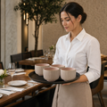 Short Mugs 300ml Stoneware for Modern Dining (Pack of 6)