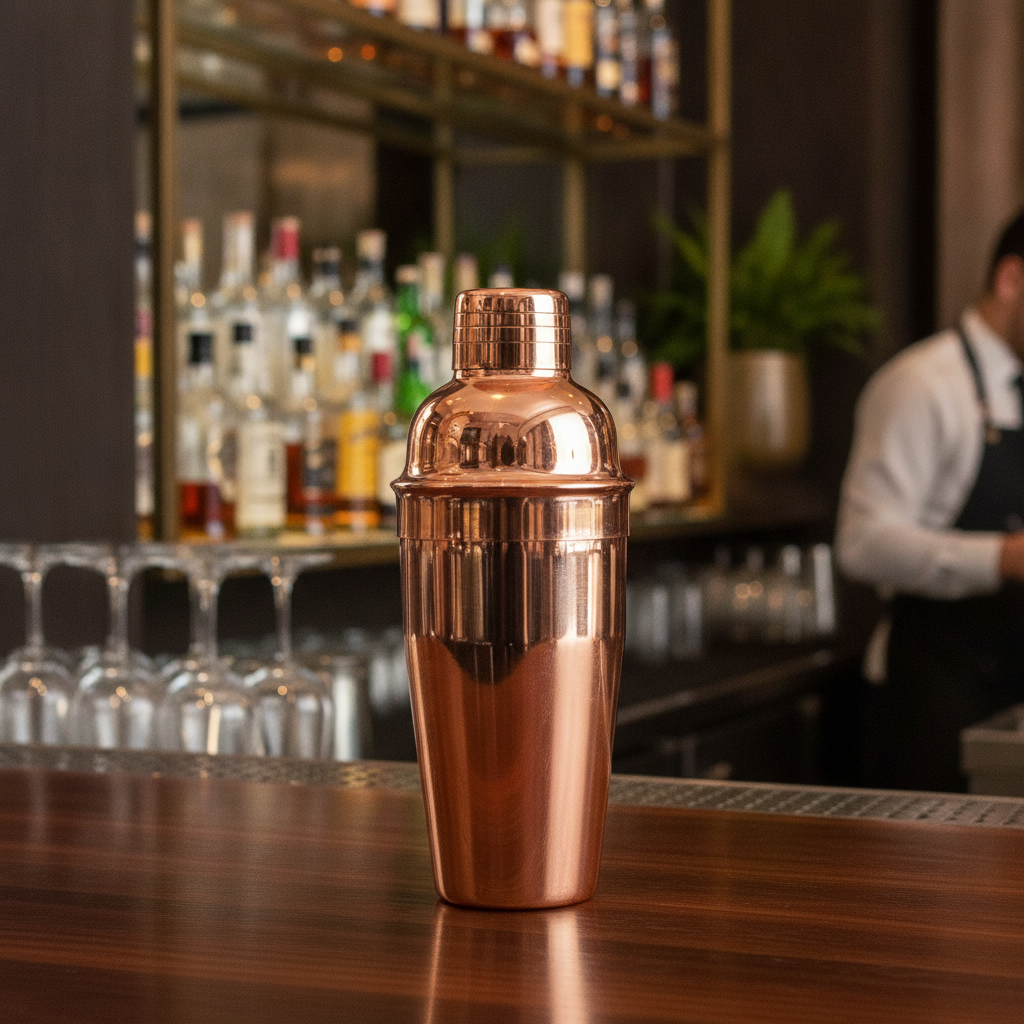 Stainless Steel Copper Plated Boston Can Set 18oz & 28oz for Cocktail Mixing