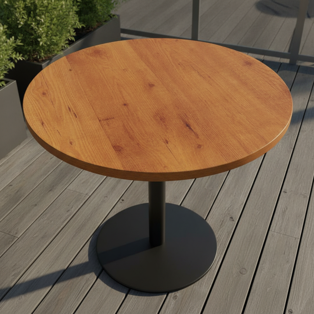High Density Woodchip Round Table Top 700mm for Indoor & Outdoor Use