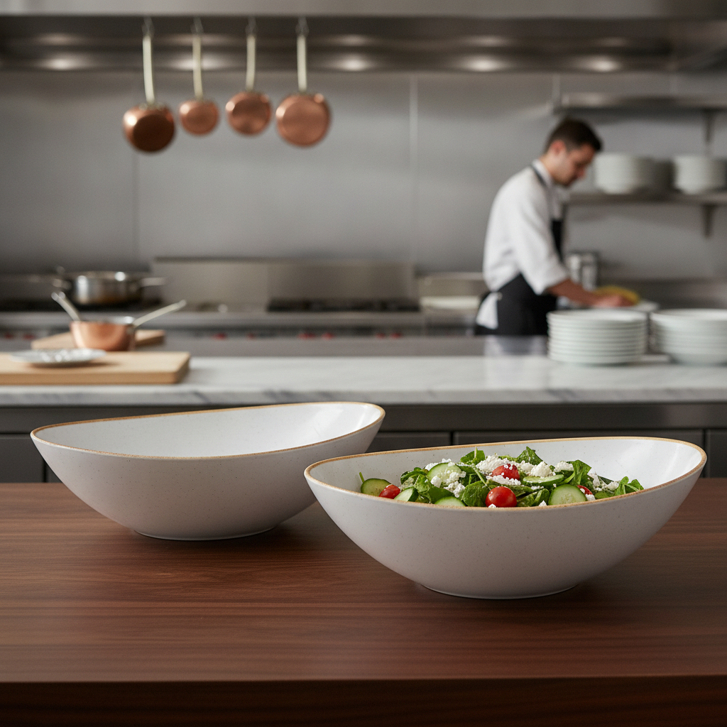 Melamine Buffet Bowl 360mm for Creative Tabletop Displays (Pack of 2)