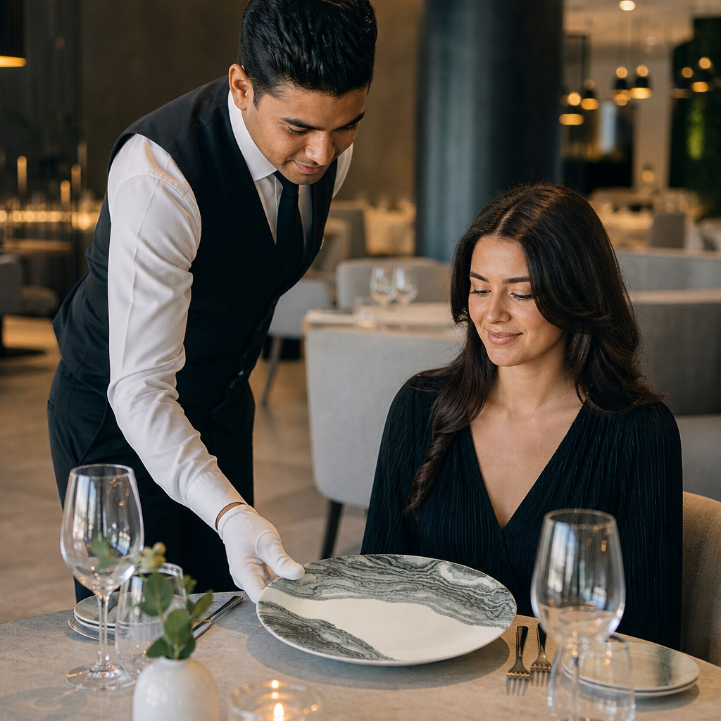 Coupe Plates 260mm Vitrified Ceramic for Modern Hospitality (Pack of 12)