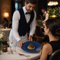 Coupe Plates Midnight 255mm Blue Porcelain for Stylish Dining (Pack of 12)