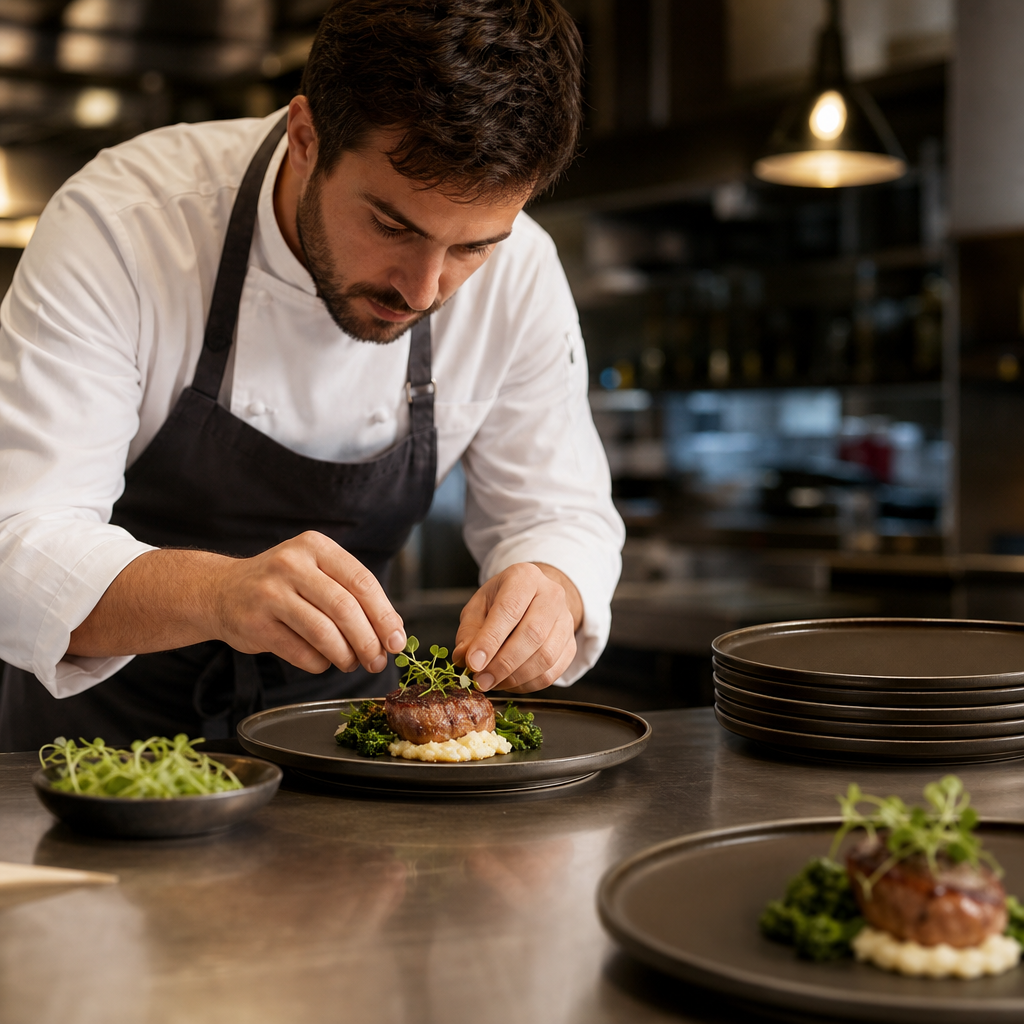 Walled Plates 220mm Stoneware for Contemporary Dining (Pack of 6)