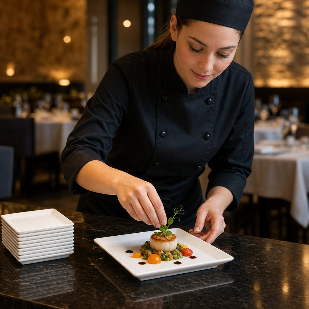 Square Trays 162mm Fine China for Upscale Dining (Pack of 12)