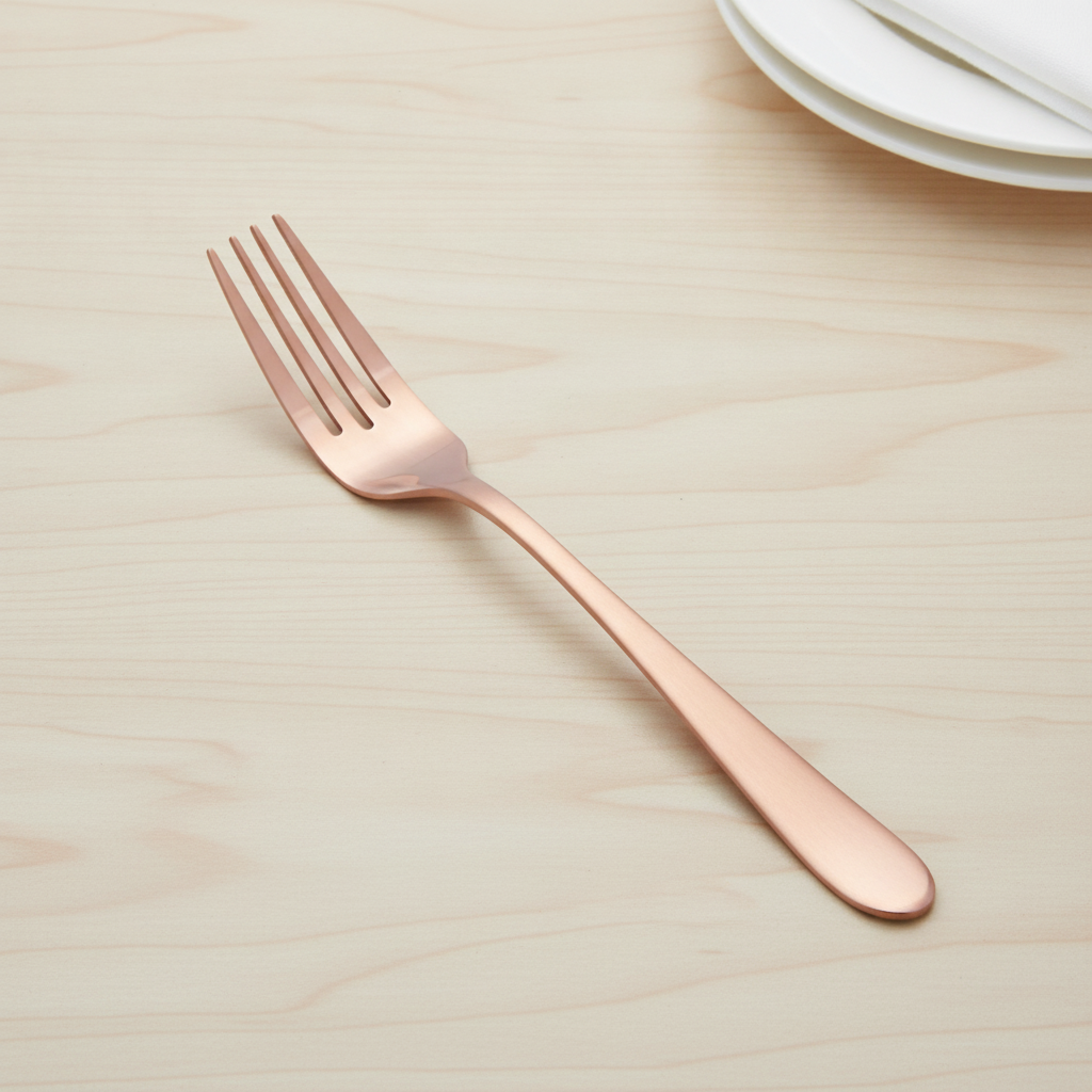 18/0 Stainless Steel Copper Table Fork for Unique Dining (Pack of 12)