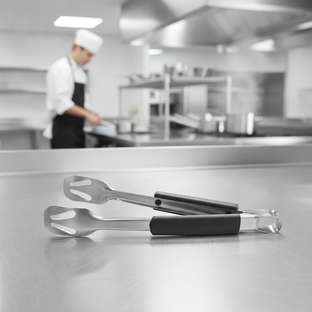 Stainless Steel Serving Tongs 235mm for Catering & Hospitality