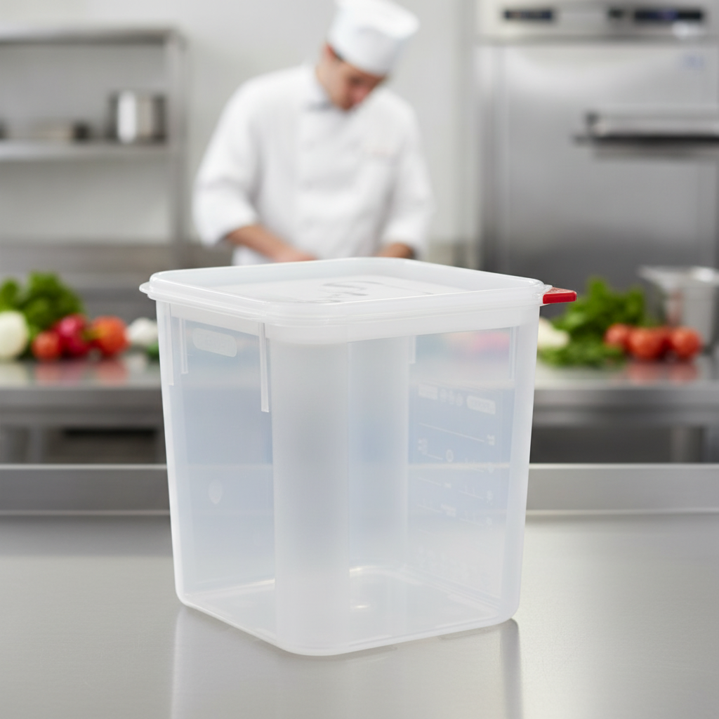 Polypropylene Square Container 4L for Food Storage