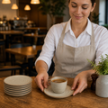 Espresso Saucers 135mm Stoneware for Creative Tabletop Displays (Pack of 6)