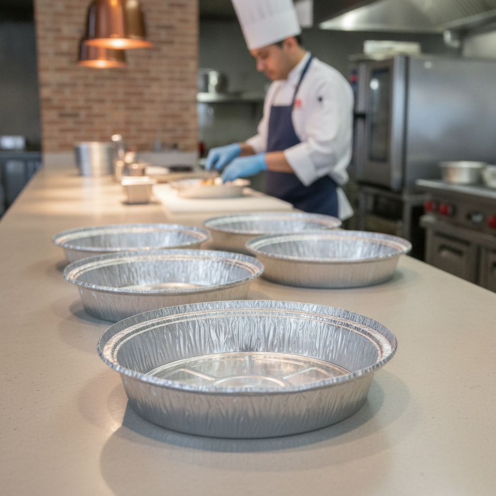 Aluminium Foil Round Containers for Takeaway & Delivery (Pack of 200)