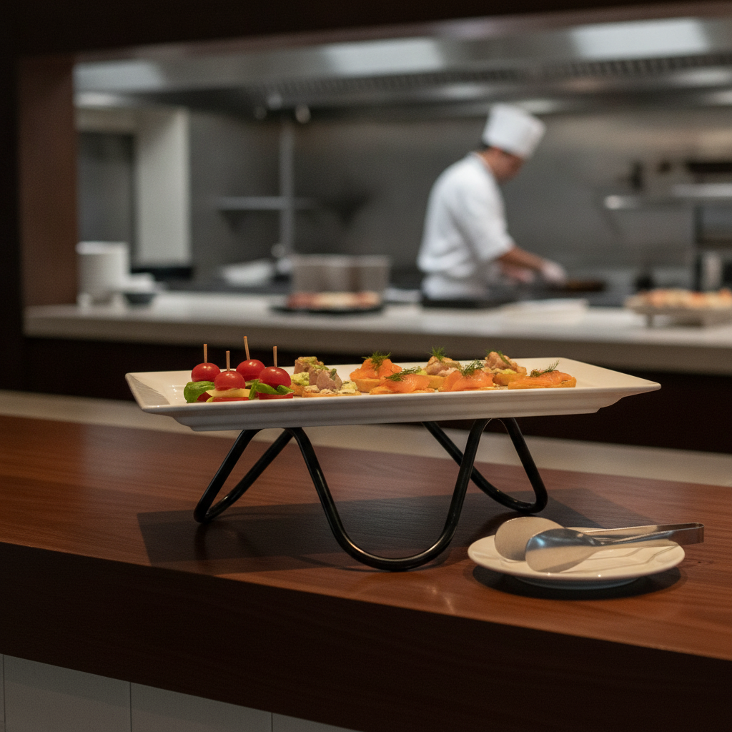 Metal Buffet Stand 200x95mm for Elegant Food Presentation