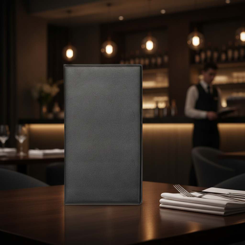 PVC Bill Presenter Cover Black for Cafés & Restaurants