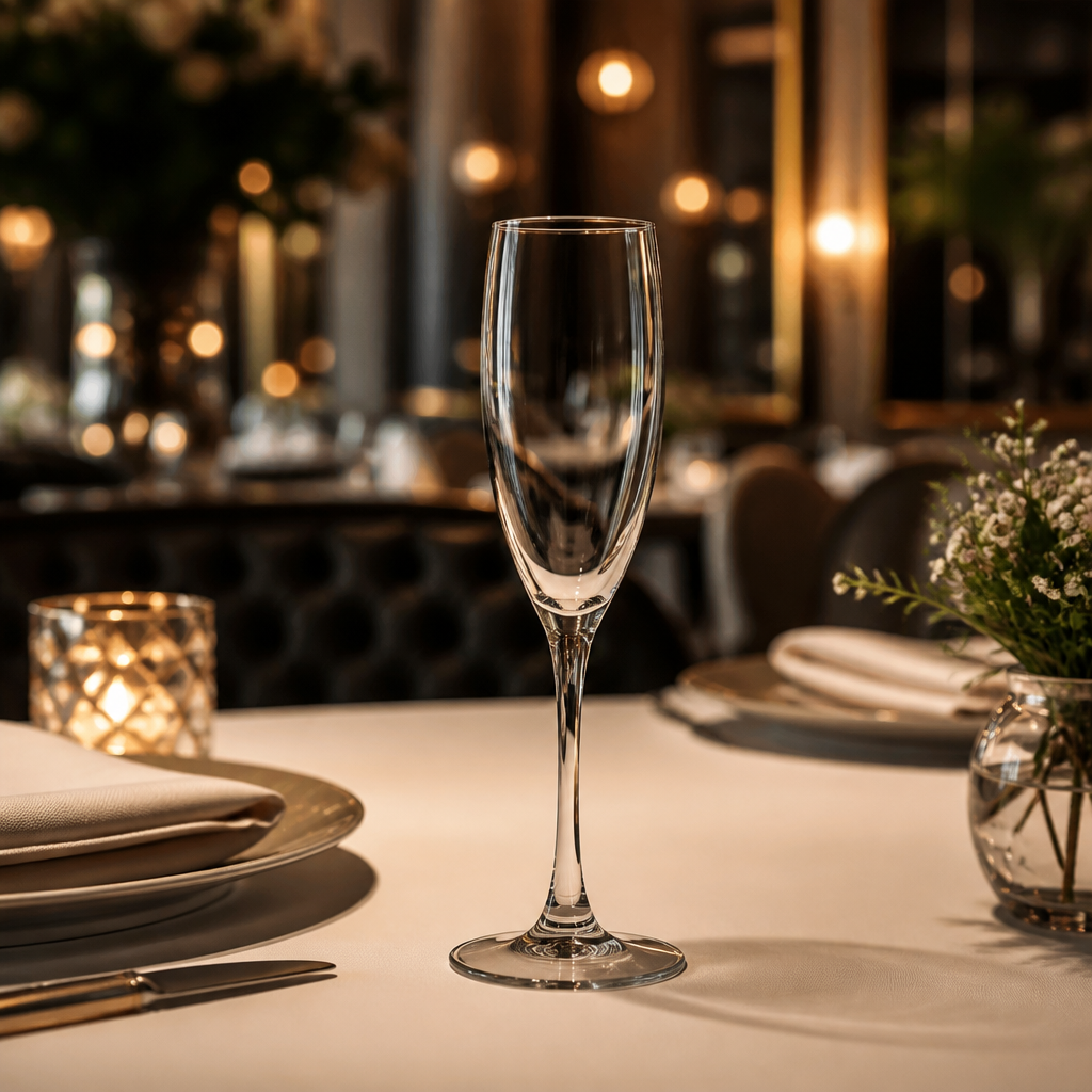 Glass Champagne Flute 160ml for Events & Catering (Pack of 24)