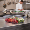 Plastic Food Storage Container 100mm for Kitchen Use