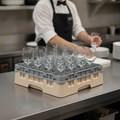 Polypropylene Beige Camrack with 36 Compartments for Safe Glassware Transport