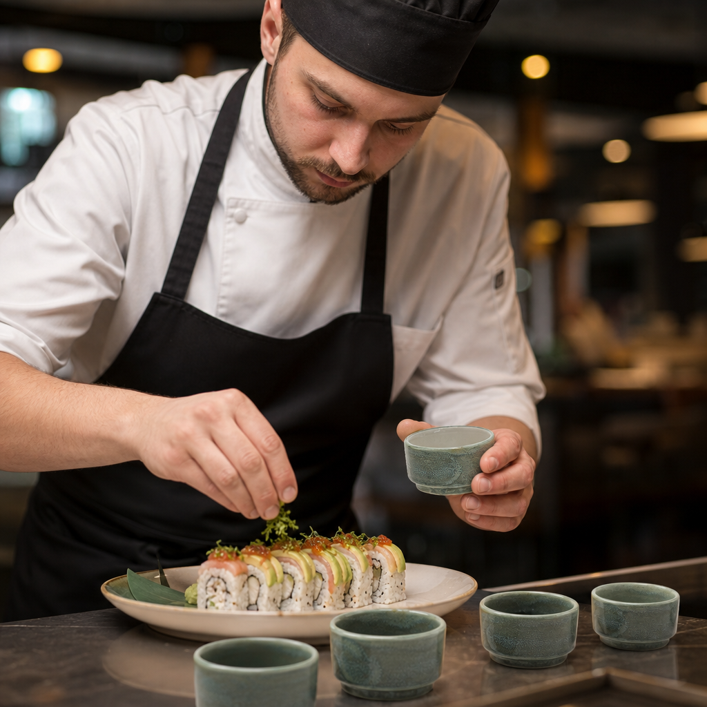Dipping Bowls 65mm Green China for Culinary Presentation (Pack of 12)