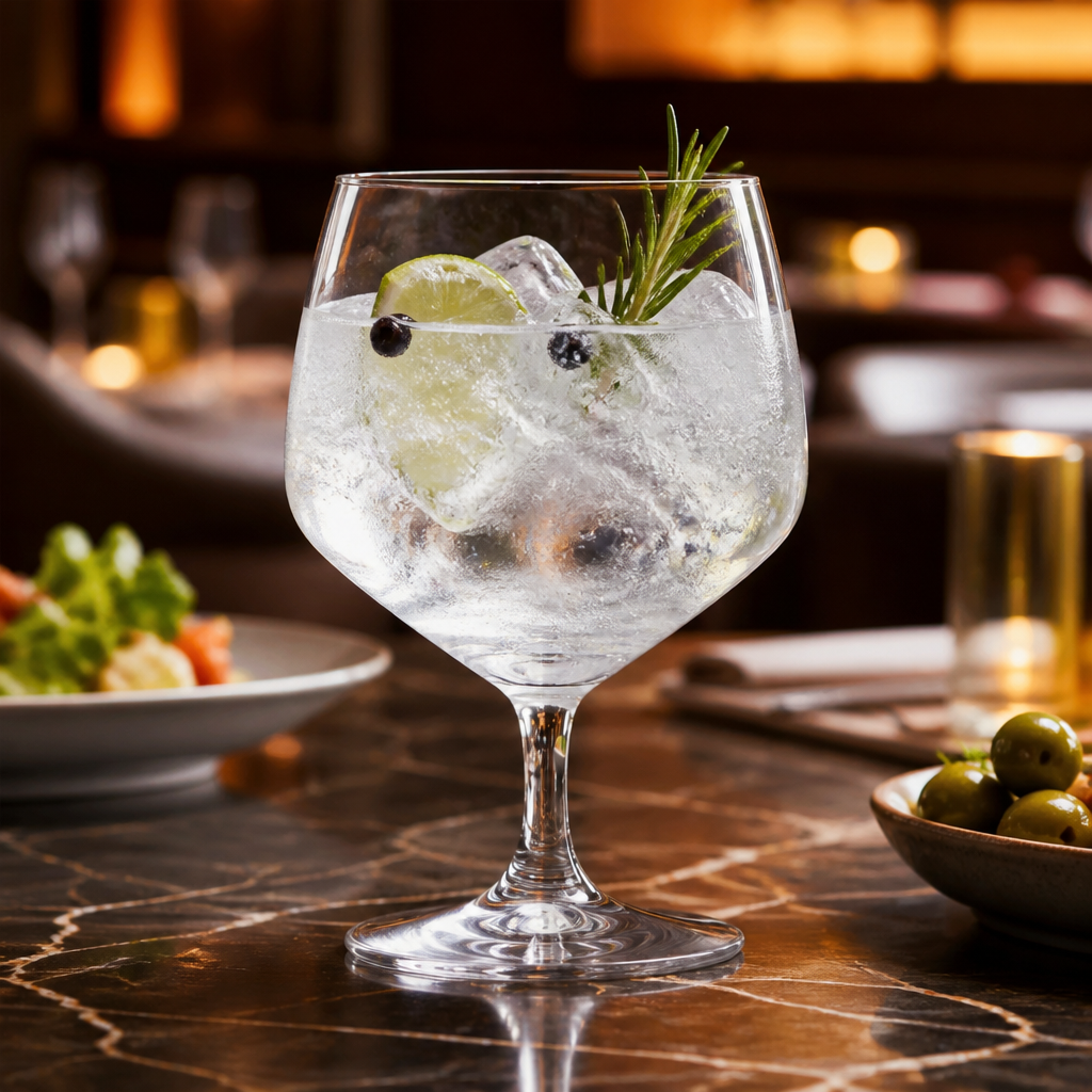 Glass Short Stem Gin Glasses 650ml for Cocktails & Mixed Drinks (Pack of 6)