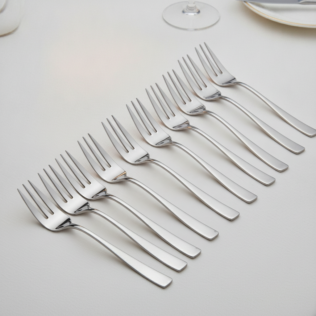 Stainless Steel Fish Forks 184mm for Dining (Pack of 12)