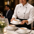 Alumina Stacking Handled Soup Cups 285ml Vitrified Ceramic for Fine Dining (Pack of 36)