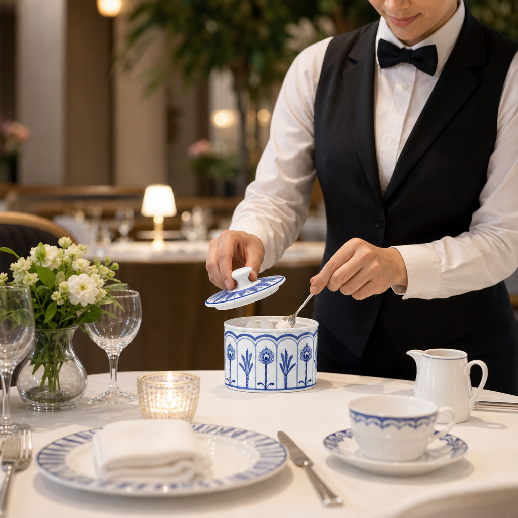 White Bone China Oval Sugar Bowl 225ml for Table Settings (Pack of 12)
