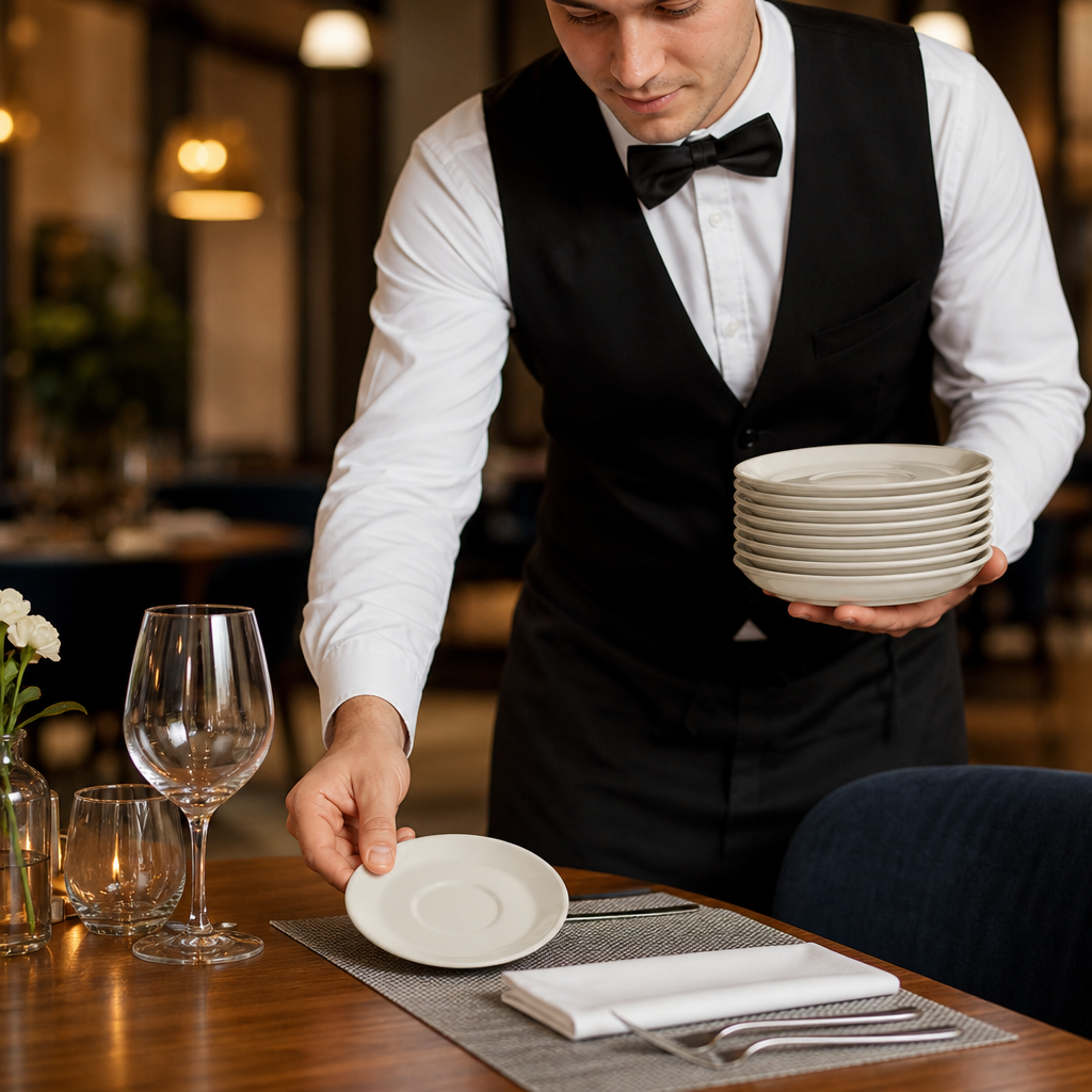 Stacking Saucers 152mm Porcelain for Elegant Food Presentation (Pack of 36)