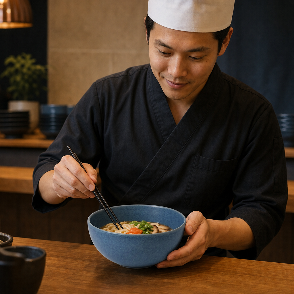 Noodle Bowls 37.7oz Porcelain for Modern Dining (Pack of 6)