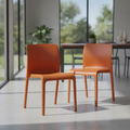 Polypropylene Deep Orange POP Chairs 780x480mm for Indoor & Outdoor Use (Pack of 2)