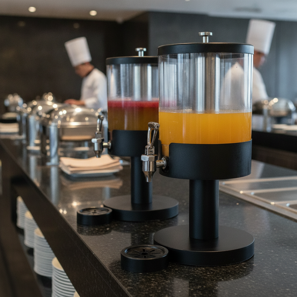 Metal & Plastic Buffet Juice Dispenser 3.8L for Catering & Hospitality
