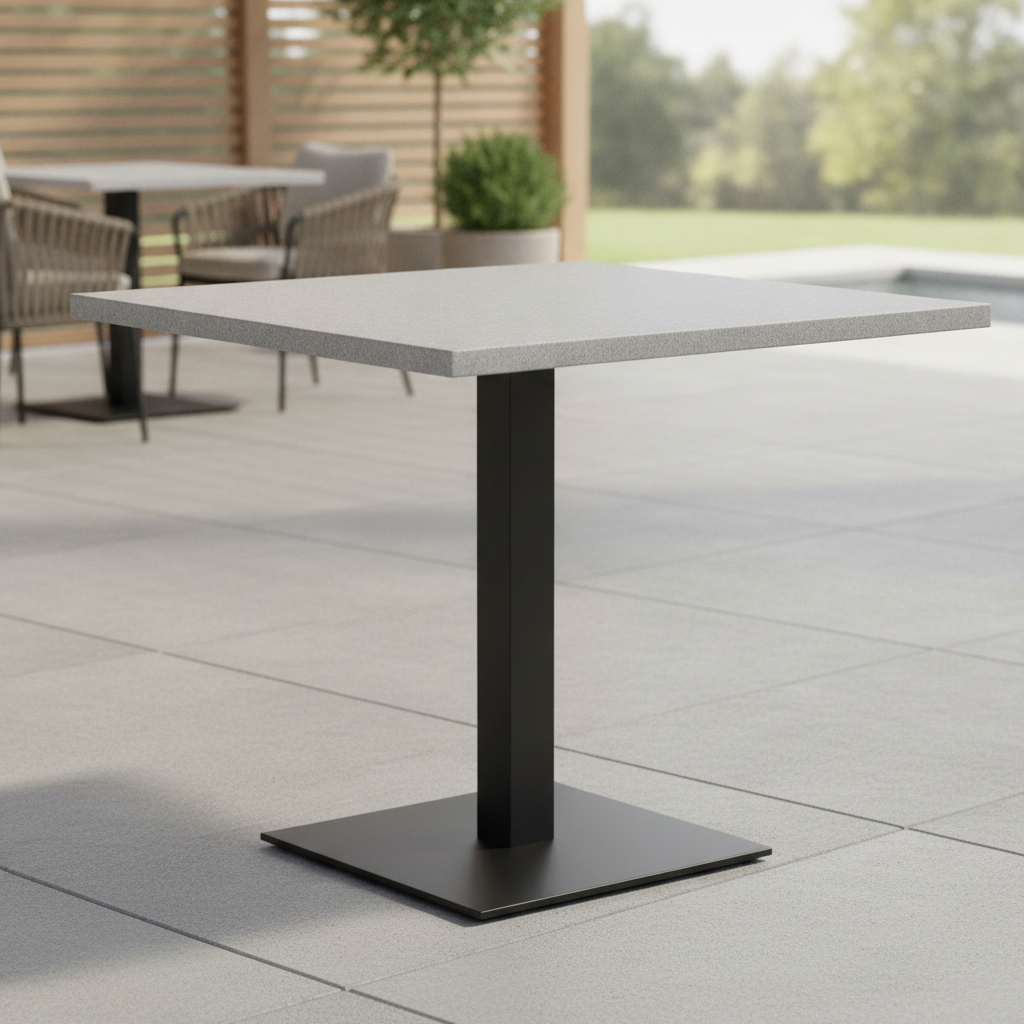 High Density Woodchip Square Table Top 600x600mm for Indoor & Outdoor Use