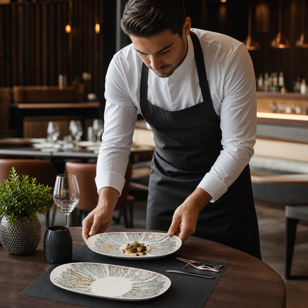 Oblong Plates 260x150mm Vitrified Ceramic for Everyday Service (Pack of 12)