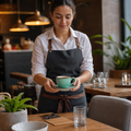 Alumina Low Cups 227ml Aqua Vitrified Ceramic for Casual Dining (Pack of 12)
