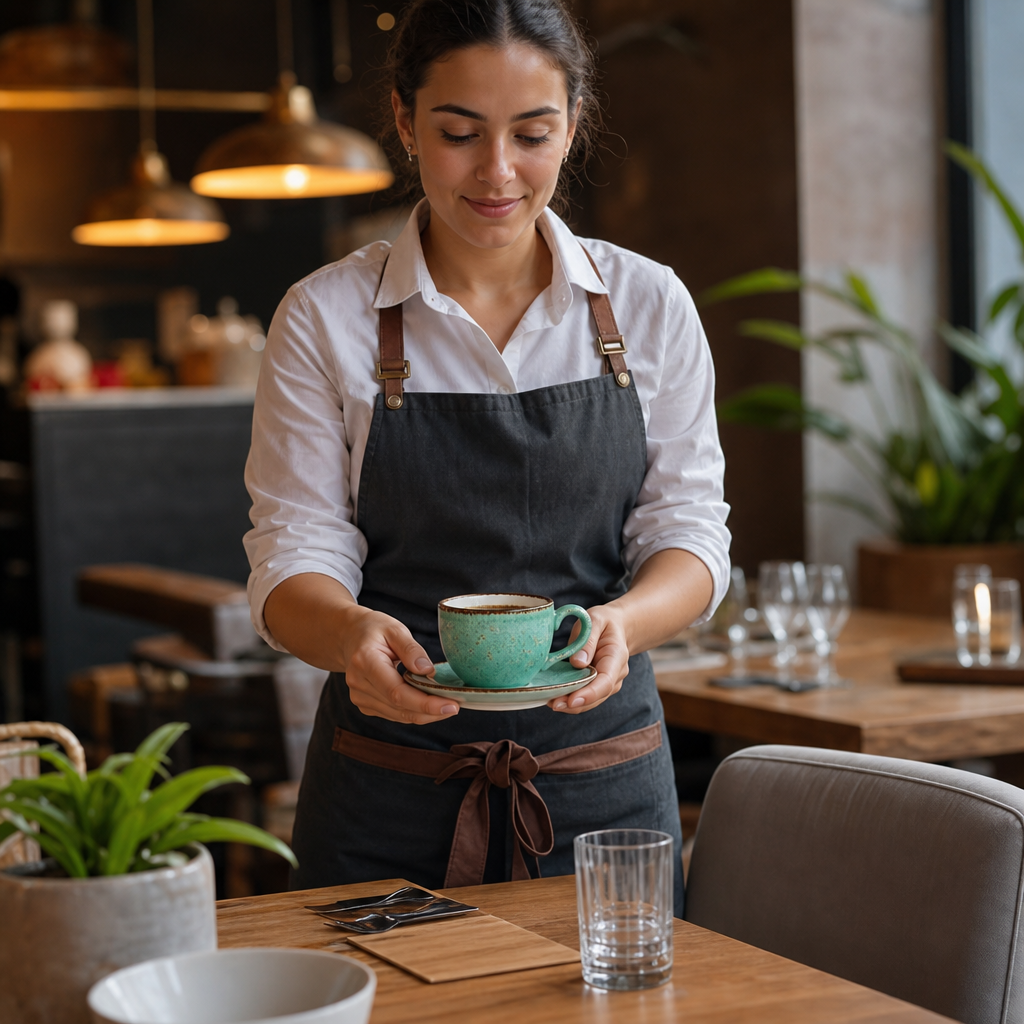 Alumina Low Cups 227ml Aqua Vitrified Ceramic for Casual Dining (Pack of 12)