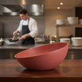 Cast Aluminium Red Bowl 3L for Culinary Presentations