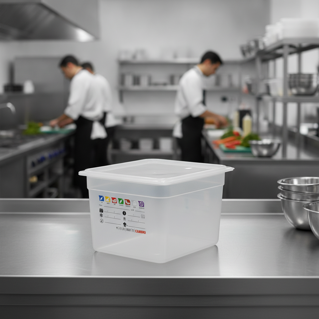 Polypropylene Food Storage Container 1/2 GN 200mm for Professional Kitchens