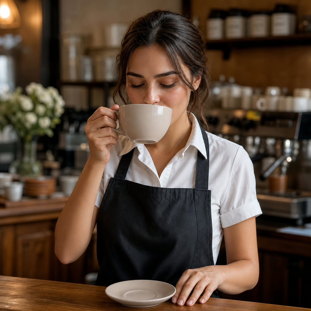 Porcelain Smoke Cappuccino Cup 12oz for Stylish Cafés (Pack of 6)
