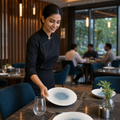 Deep Coupe Plates Blue Vitrified Ceramic for Dining (Pack of 12)