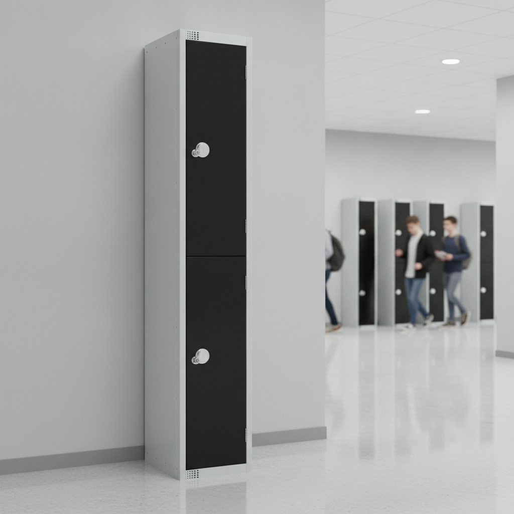 Powder Coated Steel Lockers 300mm Deep for Institutions