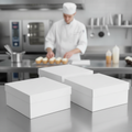 Cardboard Cake Box 12in for Safe Transporting of Baked Goods