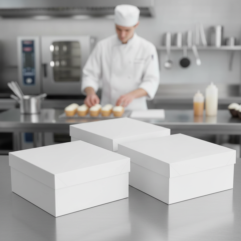 Cardboard Cake Box 12in for Safe Transporting of Baked Goods