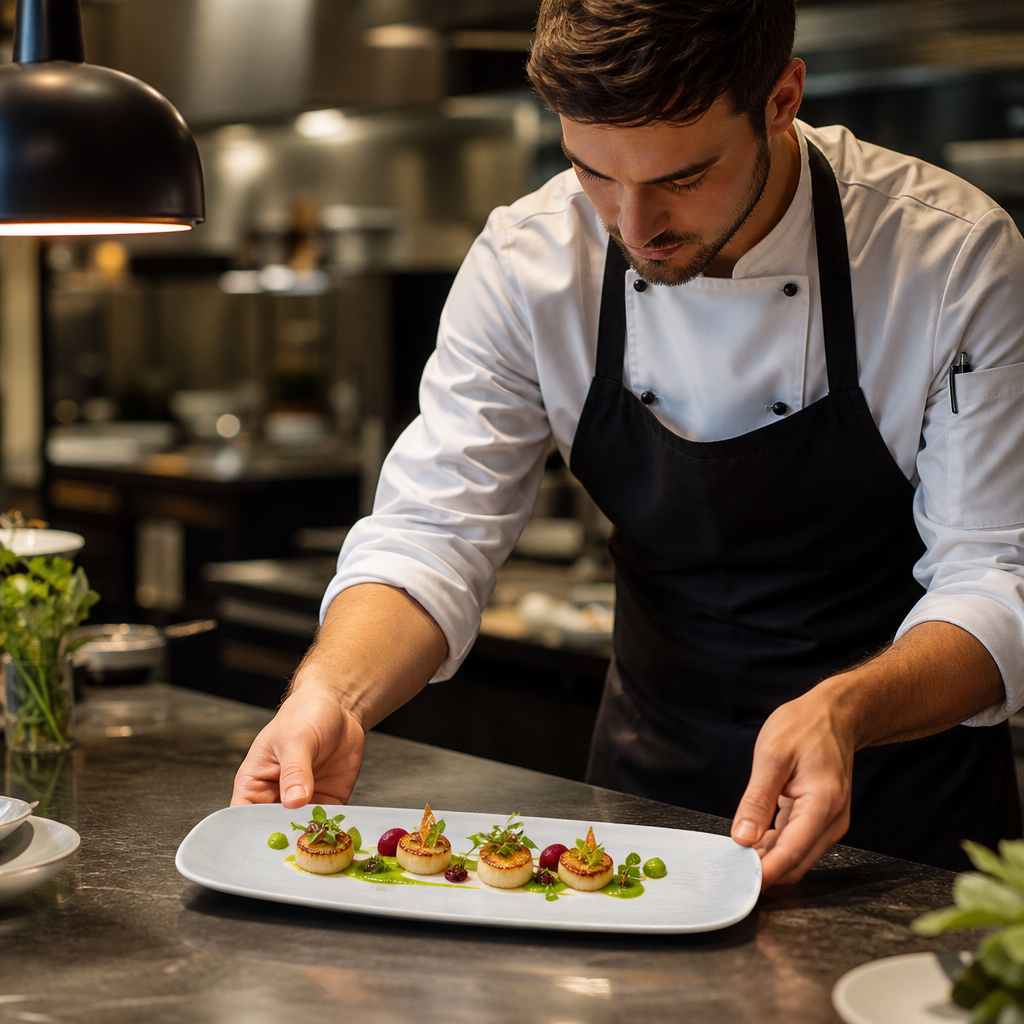 Chef's Oblong Plates x 330 117mm Grey Vitrified Ceramic for Professional Plating (Pack of 6)