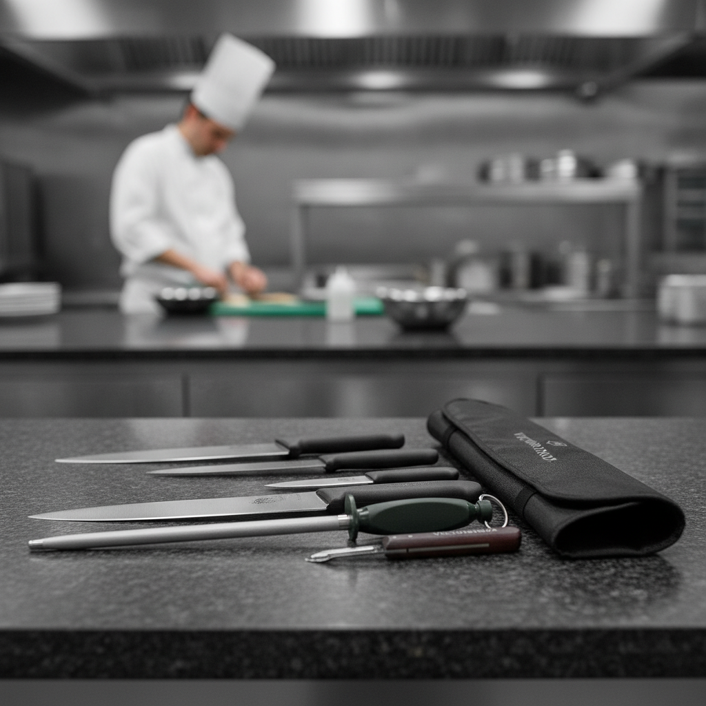 High Carbon Stainless Steel 7-Piece Knife Set for Culinary Use