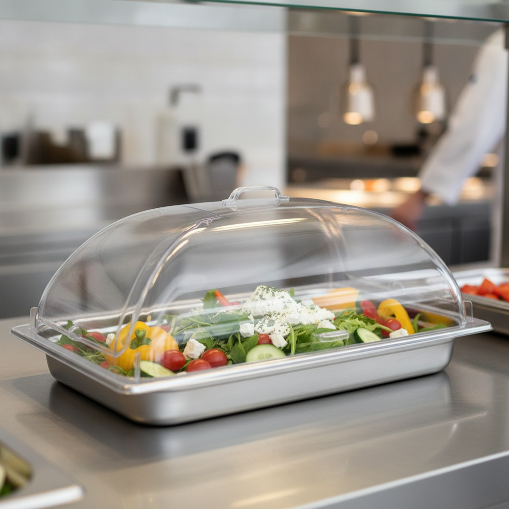 Polycarbonate Domed Cover 1/1 GN for Food Displays
