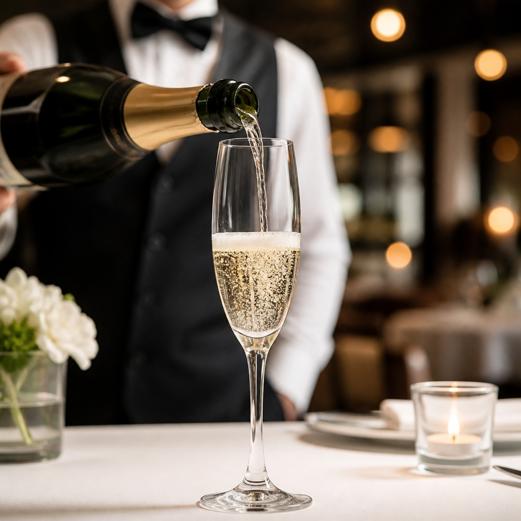 Soda Lime Champagne Flutes 185ml for Celebrations (Pack of 24)