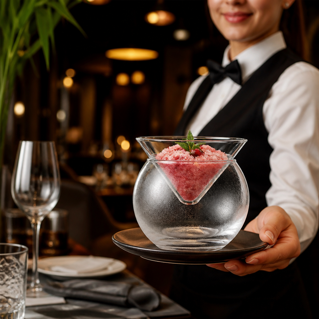 Glass Martini Chiller 170ml for Serving Cocktails & Desserts (Pack of 6)