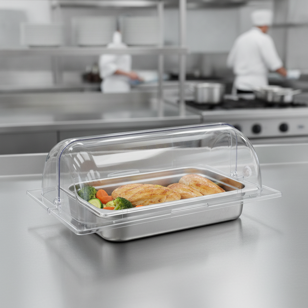 Polycarbonate Rolltop Cover for 1/1 Gastronorms