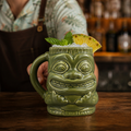 Ceramic Tiki Mug with Handle 425ml for Themed Parties